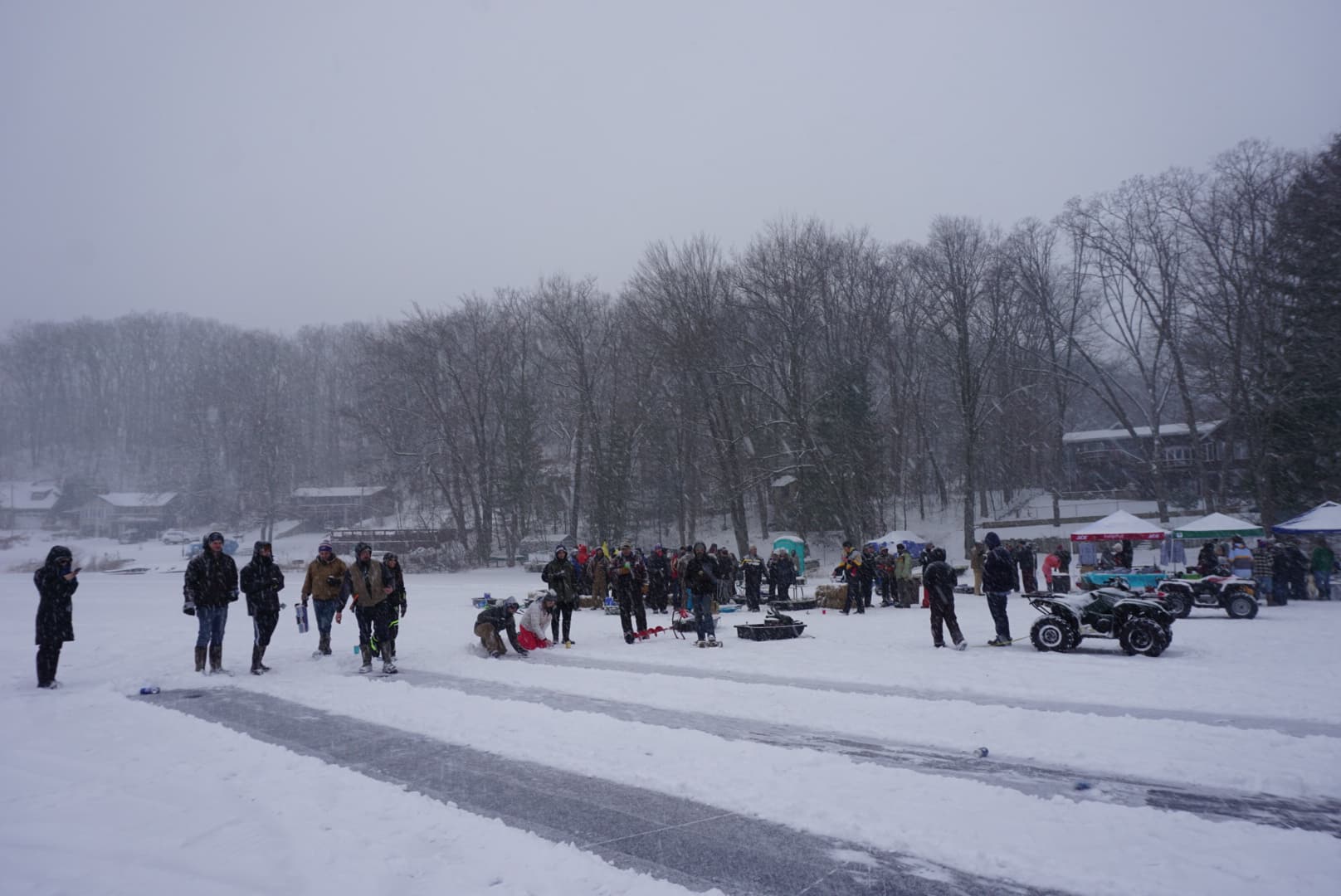 Dam to Dam Ice Fishing Tournament Newaygo County Exploring